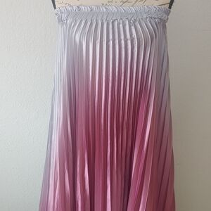 Chic Gradient Pleated Skirt